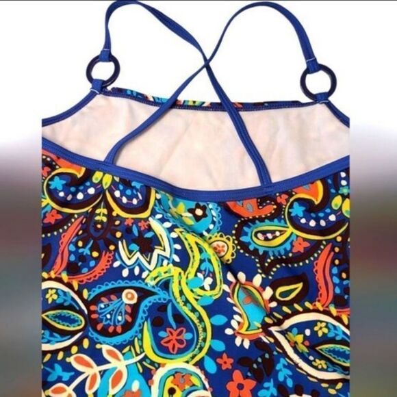SUNSHINE ZONE Swimsuit Girls 1-Piece Paisley sz 10 - Picture 11 of 13